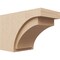 Ekena Millwork 6in. W x 8in. H x 12in. L Rivera Woodgrain TimberThane Rafter Tail, Primed Tan RFTUR06X08X12RIVRCPR - alternate 1